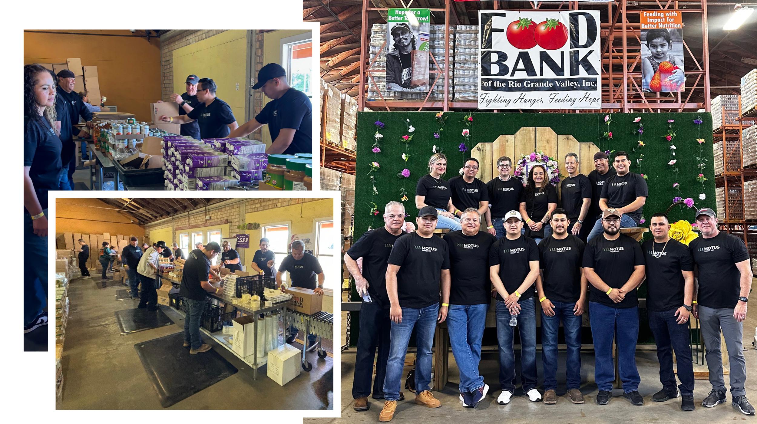 Motus employees volunteer at Rio Grand Valley Food Bank